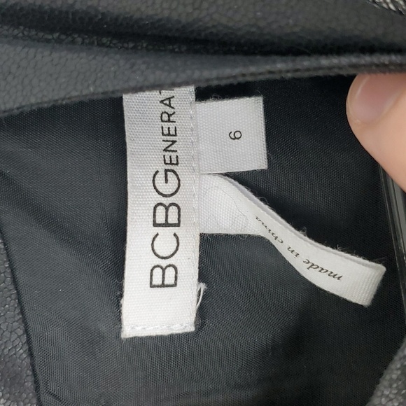 BCBGeneration Cocktail Dress Mesh Inserts High Neck Paisley Print Womens 6 - Picture 5 of 11